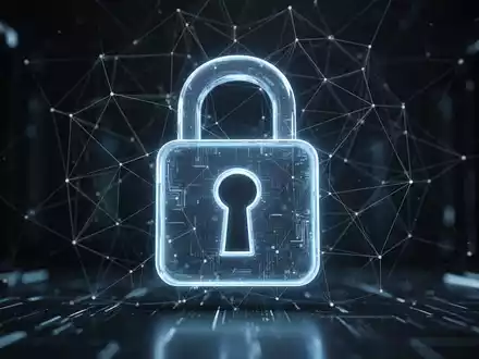 Digitales Vorhängeschloss mit Schlüsselloch, umgeben von leuchtenden Linien, symbolisiert erhöhte Sicherheit und digitale Authentifizierung. - Foto: über boerse-global.de