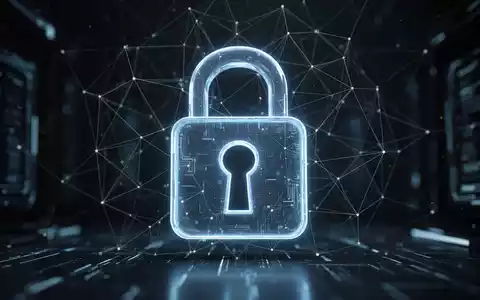 Digitales Vorhängeschloss mit Schlüsselloch, umgeben von leuchtenden Linien, symbolisiert erhöhte Sicherheit und digitale Authentifizierung. - Foto: über boerse-global.de