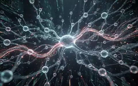 Abstrakte Darstellung verbundener leuchtender Knoten und Lichtspuren, die KI, Datenfluss und neuronale Netze symbolisieren. - Foto: über boerse-global.de