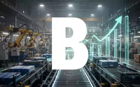 Abstrakte, atmosphärische Darstellung einer industriellen Lieferkette und Fertigung, die Effizienz und nachhaltiges Wachstum symbolisiert. - Foto: über boerse-global.de