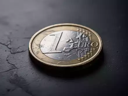 Eine einzelne, abgenutzte Euro-Münze liegt auf einer dunklen, strukturierten Oberfläche, symbolisch für Sparmaßnahmen und soziale Kürzungen. - Foto: über boerse-global.de