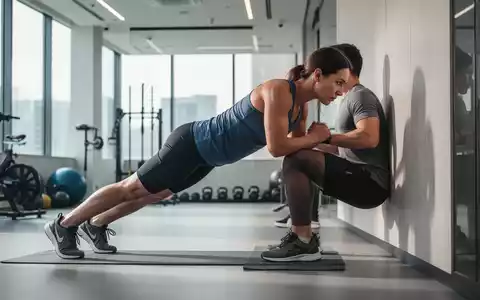 Eine Person macht eine isometrische Übung in einem Fitnessstudio, symbolisch für natürliche Blutdrucksenkung. - Foto: über boerse-global.de