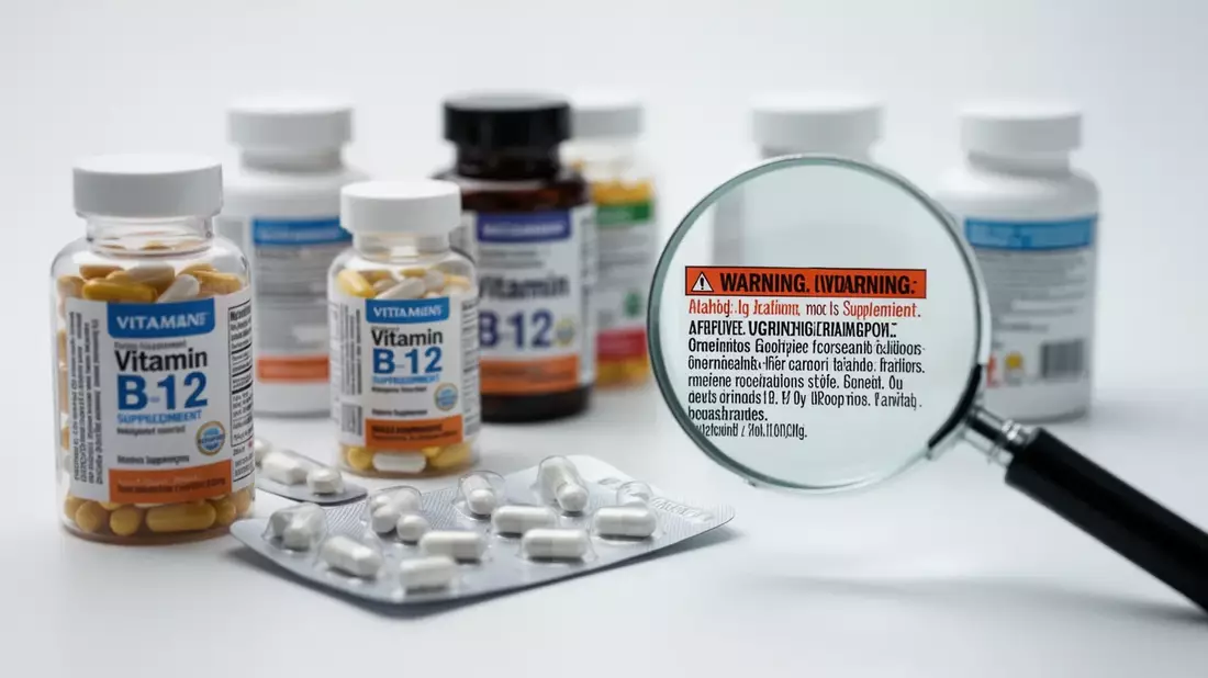 Vitamin-B12-Präparate im Test: Öko-Test kritisiert Überdosierung