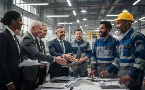 Eine vielfältige Gruppe von Fachkräften aus verschiedenen Ländern arbeitet in einem modernen Büro zusammen, symbolisiert globales Wachstum. - Foto: über boerse-global.de