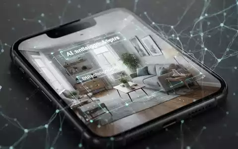 iPhone-Bildschirm mit vergrößertem Raum und KI-Overlays, die Objekte und Text identifizieren – neue KI-Funktionen der Lupe. - Foto: über boerse-global.de