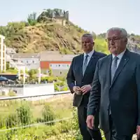 Steinmeier würdigt die Solidarität im und für das Ahrtal.  - Foto: Hannes P. Albert/dpa