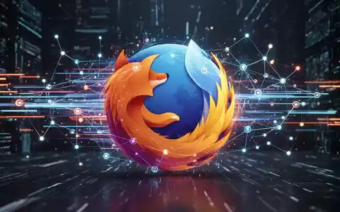 Stilisierte Firefox-Logos aus leuchtenden Datenströmen, die schnelle Updates und technologischen Fortschritt symbolisieren. - Foto: über boerse-global.de