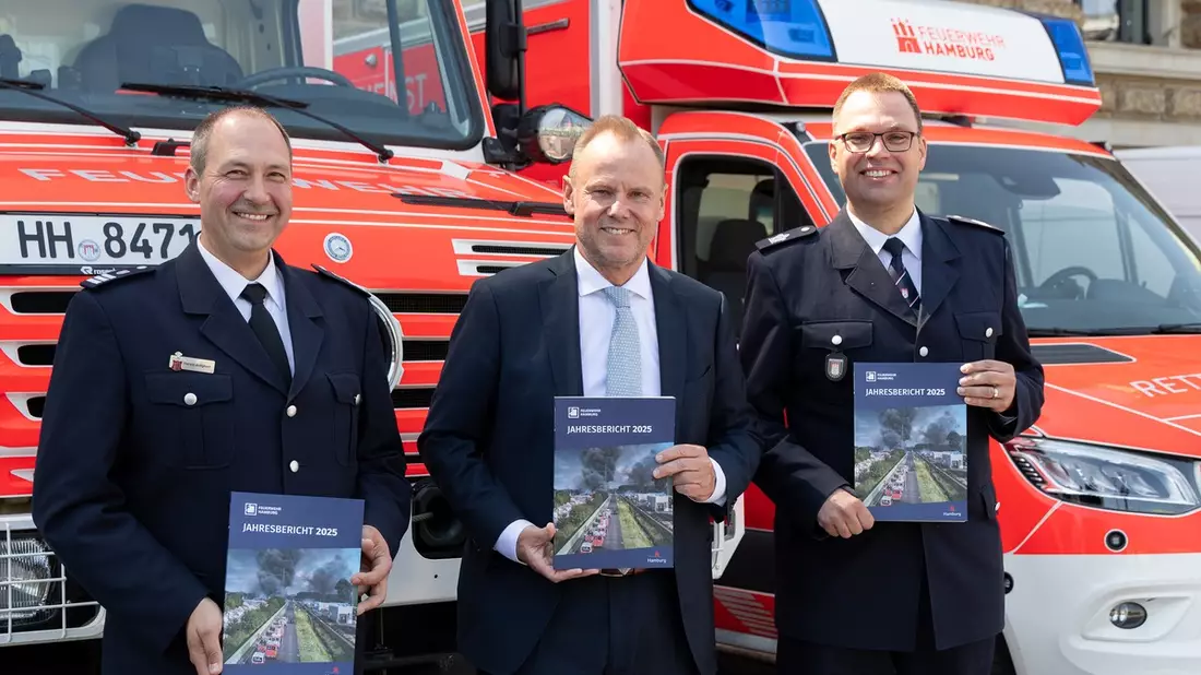 FW-HH: Jahresbericht der Feuerwehr Hamburg 2025: Mehr Einsätze im Brandschutz - Investitionen in Technik und Infrastruktur stärken die Feuerwehr für die Zukunft - Bild: presseportal.de
