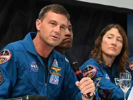 Die Artemis-Astronauten sind extra nach Bremen zu kommen, um sich bei den Ingenieuren zu bedanken.  - Foto: Carmen Jaspersen/dpa