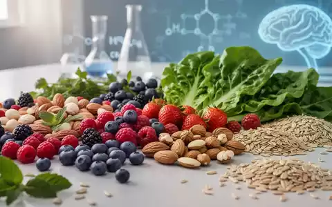 Eine Nahaufnahme einer Auswahl an frischen, gesunden Lebensmitteln wie Beeren, Nüssen und grünem Blattgemüse, die personalisierte Ernährung symbolisieren. - Foto: über boerse-global.de