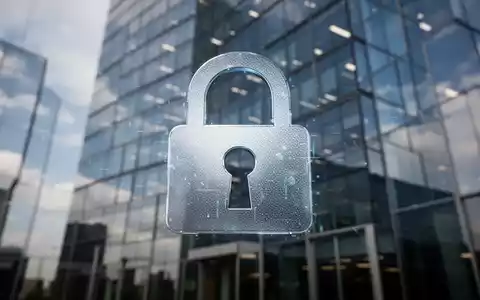 Schloss-Symbol über verschwommenem Bürogebäude, Sicherheit und Unternehmensfinanzen bei Preisänderungen. - Foto: über boerse-global.de