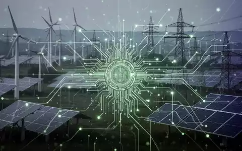 Ein stilisiertes Netzwerk von Datenlinien verbindet Energieinfrastruktur mit einem digitalen Hauptbuch und symbolisiert ESG-Prüfung und Datenkomplexität. - Foto: über boerse-global.de
