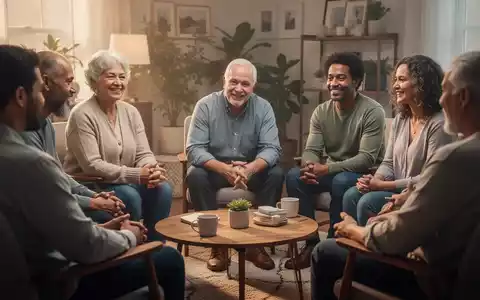 Eine vielfältige Gruppe von Menschen, die in einem unterstützenden Umfeld miteinander interagieren und Verbundenheit zeigen. - Foto: über boerse-global.de