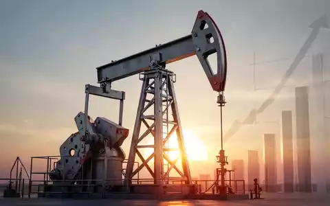 Ein stilisiertes Ölpumpwerk vor einem Sonnenaufgang, das Wachstum und Profit im Energiesektor symbolisiert. - Foto: über boerse-global.de
