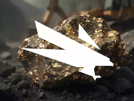 Nahaufnahme von Roherz mit goldenen Sprenkeln in gedämpften Erdtönen, die die Bergbauindustrie und eine ungewisse Stimmung widerspiegeln. - Foto: über boerse-global.de