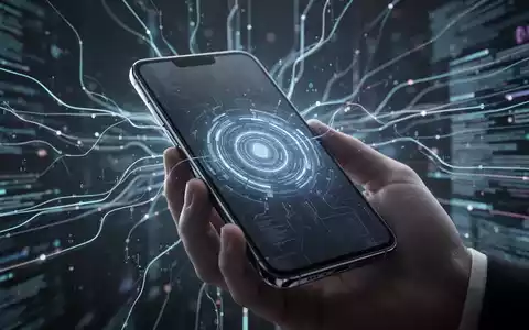 Eine Hand hält ein Smartphone mit leuchtender, futuristischer KI-Oberfläche, die für die neue Siri-KI-Warteliste steht. - Foto: über boerse-global.de