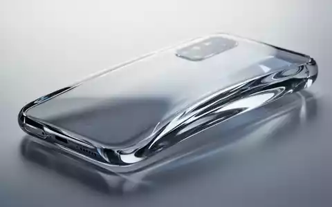 Nahaufnahme, High-Key-Studioaufnahme eines eleganten, futuristischen Smartphone-Prototyps aus einem nahtlosen Stück vierfach gebogenem Glas. - Foto: über boerse-global.de