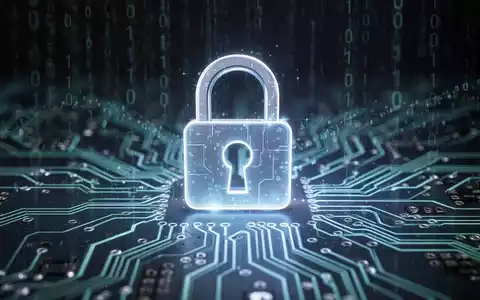 Leuchtendes digitales Vorhängeschloss-Symbol auf einer Leiterplatte, das sichere Softwareinstallation und Cybersicherheit in einer digitalen Umgebung symbolisiert. - Foto: über boerse-global.de
