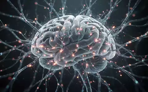 Abstrakte Darstellung eines neuronalen Netzes im Gehirn mit leuchtenden Verbindungen, die neurologische Forschung und Krankheit symbolisieren. - Foto: über boerse-global.de