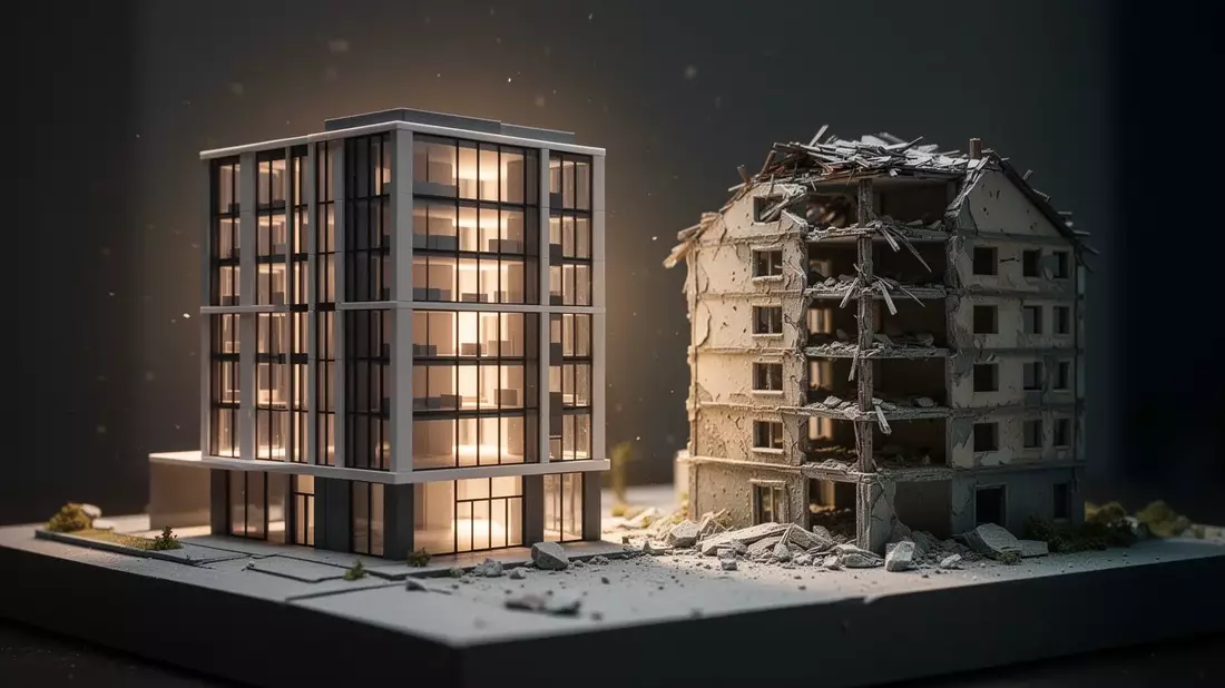 Sanierung oder Neubau: Die 75-Prozent-Regel als Entscheidungshilfe