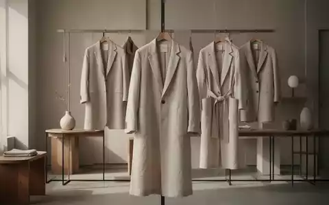 Ein minimalistisches nordisches Outfit mit hochwertigen Leinen- und Baumwollstoffen in neutralen Tönen, das Eleganz ausstrahlt. - Foto: über boerse-global.de