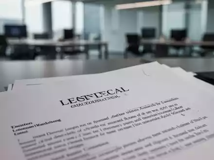 Ein stilisiertes Nahaufnahme eines juristischen Dokuments mit unscharfem Hintergrund eines modernen Büros. - Foto: über boerse-global.de