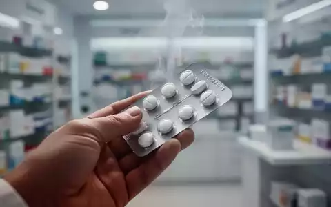 Nahaufnahme einer Hand, die eine Blisterpackung mit Pillen hält, aus der ein leichter, kaum wahrnehmbarer Dampf oder Geruch aufsteigt. - Foto: über boerse-global.de