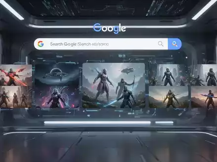 Stilisierte Darstellung der Google Bilder-Startseite mit KI-generierten Bildern in einer personalisierten „Für dich“-Galerie. - Foto: über boerse-global.de