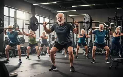 Ältere Sportler unterschiedlichen Alters und Geschlechts, die in einem modernen Fitnessstudio funktionelle Fitnessübungen durchführen. - Foto: über boerse-global.de
