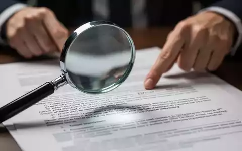 Eine Nahaufnahme einer Lupe, die über juristischen Dokumenten schwebt, was juristische Prüfung und Komplexität symbolisiert. - Foto: über boerse-global.de