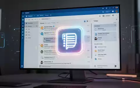 Ein leuchtendes Planner-Symbol in der linken Seitenleiste einer modernen Outlook-E-Mail-Oberfläche auf einem Bildschirm, das Produktivität symbolisiert. - Foto: über boerse-global.de