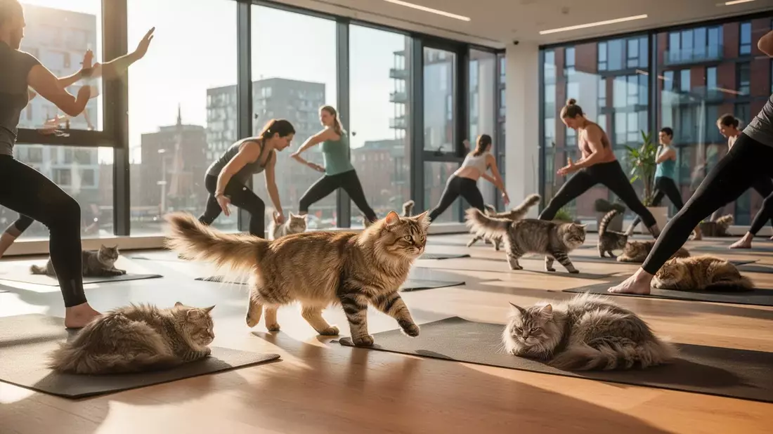 Katzen-Yoga in Hamburg: Trend-Kurs mit tierischer Begleitung