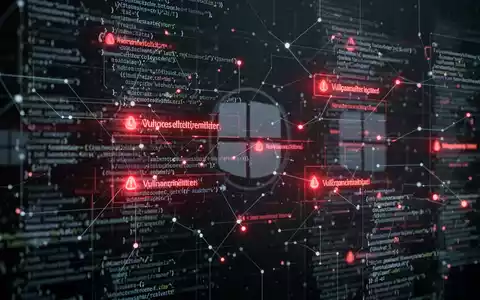 Digitales Netzwerk aus glühenden roten Linien und Datenpunkten, das ein komplexes System mit Sicherheitslücken darstellt. - Foto: über boerse-global.de