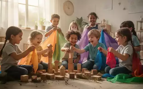 Kinder spielen mit natürlichen Materialien, was alternative und ganzheitliche Therapien symbolisiert. - Foto: über boerse-global.de