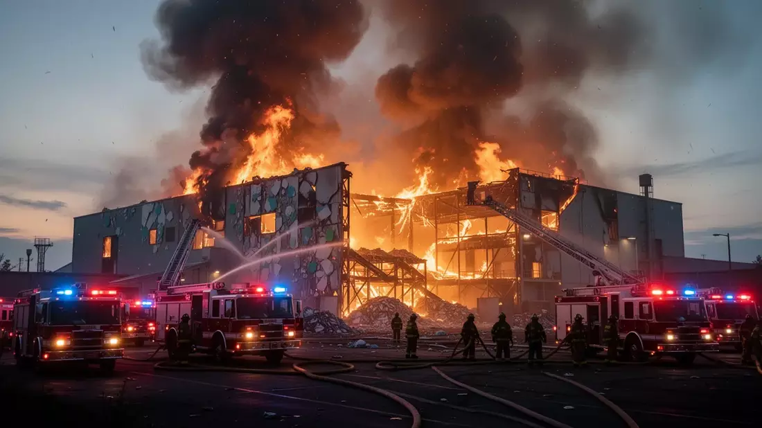 A significant fire at a recycling facility in Bristol has triggered a major incident response, as a 
