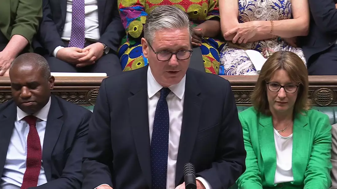 Der Noch-Premierminister wirkte gelöst. - Bild: House Of Commons/Uk Parliament/PA Wire/dpa