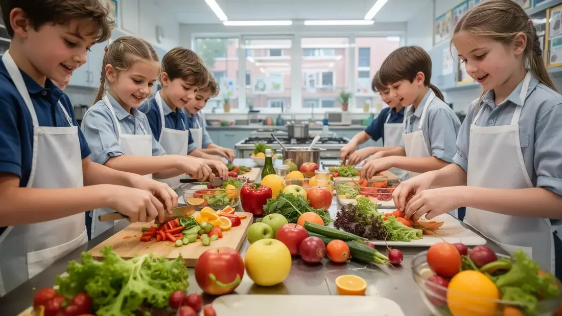 Ernährungsbildung: Kinder lernen Kochen und regionale Kreisläufe