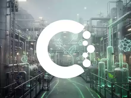 Abstrakte Darstellung der chemischen Recyclingindustrie mit Fokus auf großangelegte, innovative und nachhaltige Fertigungsprozesse. - Foto: über boerse-global.de