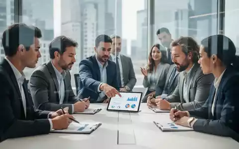 Eine Gruppe von Geschäftsleuten arbeitet in einem modernen Büro zusammen, mit einem Fokus auf Flexibilität und Innovation. - Foto: über boerse-global.de