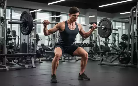 Eine Person mit athletischem, schlankem Körperbau beim Krafttraining in einem modernen Fitnessstudio, Fokus auf Muskeldefinition. - Foto: über boerse-global.de