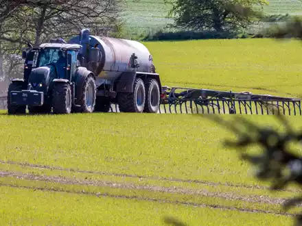 Unter anderem durch Gülle gelangt Nitrat in den Boden. (Symbolbild) - Foto: Jens Büttner/dpa