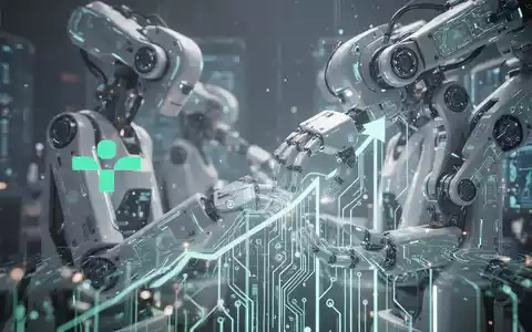 Eine abstrakte, atmosphärische Szene, die fortschrittliche Robotik und Automatisierung darstellt, mit einem Gefühl von Fortschritt und Durchbruch. - Foto: über boerse-global.de
