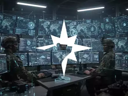 Abstrakte, atmosphärische Szene, die fortschrittliche Militärtechnologie und Verteidigungsinnovation darstellt. - Foto: über boerse-global.de