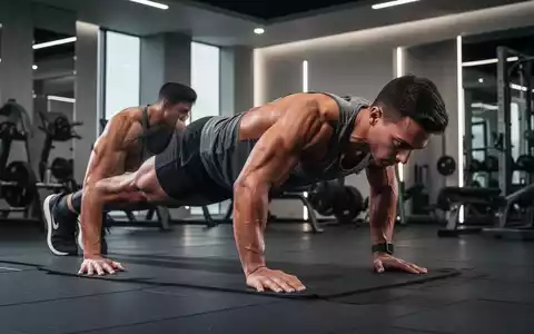 Eine Person führt eine Rumpfmuskelübung in einem modernen Fitnessstudio aus, die Stärke und Entschlossenheit zeigt. - Foto: über boerse-global.de