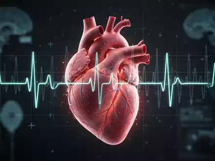 Ein stilisiertes menschliches Herz mit leuchtenden Adern und einem EKG-Muster, das Risiken für die Herzgesundheit darstellt. - Foto: über boerse-global.de
