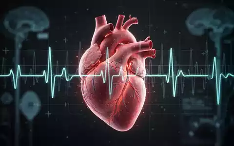 Ein stilisiertes menschliches Herz mit leuchtenden Adern und einem EKG-Muster, das Risiken für die Herzgesundheit darstellt. - Foto: über boerse-global.de