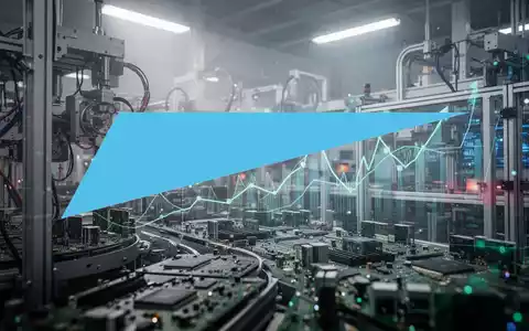 Abstrakte Darstellung einer hochtechnologischen Fertigungsumgebung, die strategisches Wachstum und finanzielle Zuversicht im Elektroniksektor symbolisiert. - Foto: über boerse-global.de