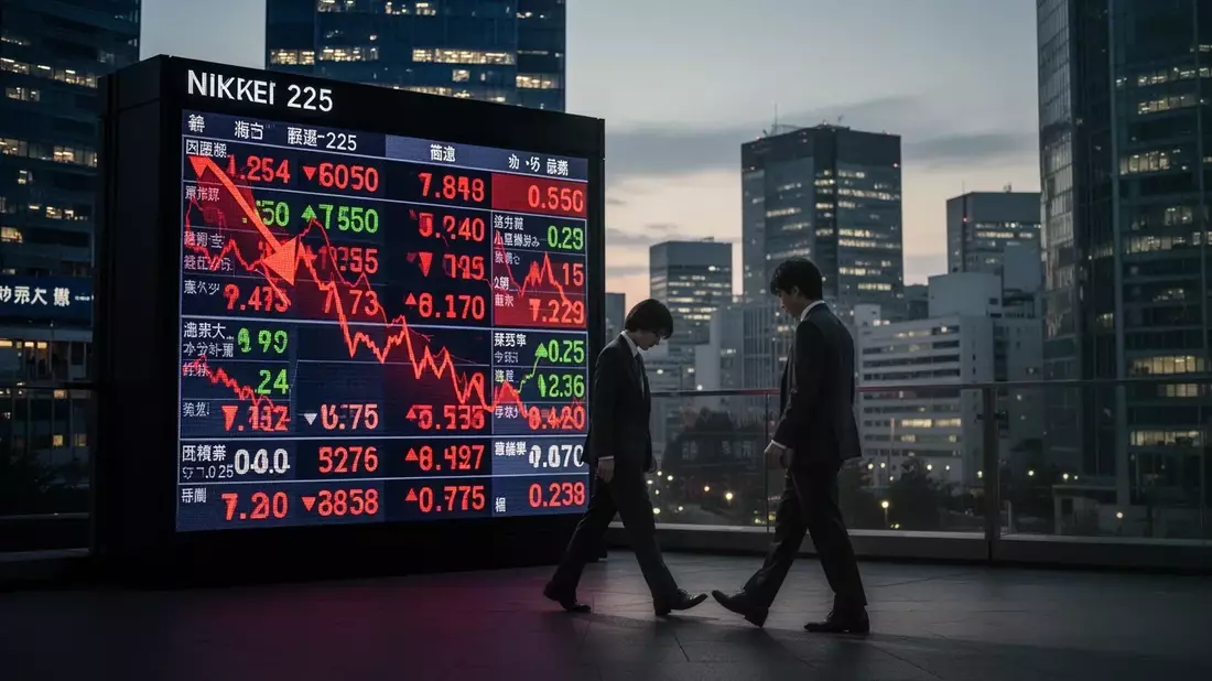 Nikkei 225: Kursrutsch beendet kurze Erholungsrally