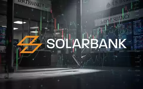 Abstrakte Darstellung von finanzmarktvolatilität und Leerverkäufen im Bankensektor, mit dynamischem Licht und Schatten, der Abwärtsdruck symbolisiert. - Foto: über boerse-global.de