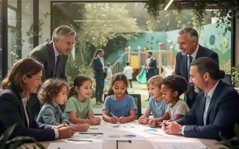 Eine Gruppe von Führungskräften und Kindern, die gemeinsam an einer Aktivität teilnehmen, die Resilienz und Wohlbefinden symbolisiert. - Foto: über boerse-global.de